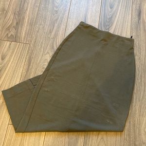 Olive Pencil Skirt